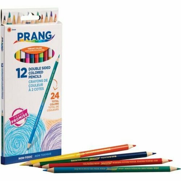 Dixon Ticonderoga Pencils, 2-color, Double-ended, Pre-Sharp, 3mm, AST, 6PK DIXX22112